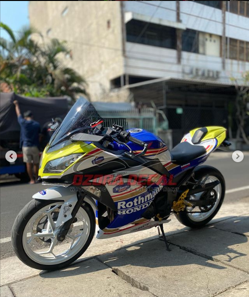 Stiker Decal ala NSR Rothmans Kawasaki Ninja 250 Sticker Wrapping Full body