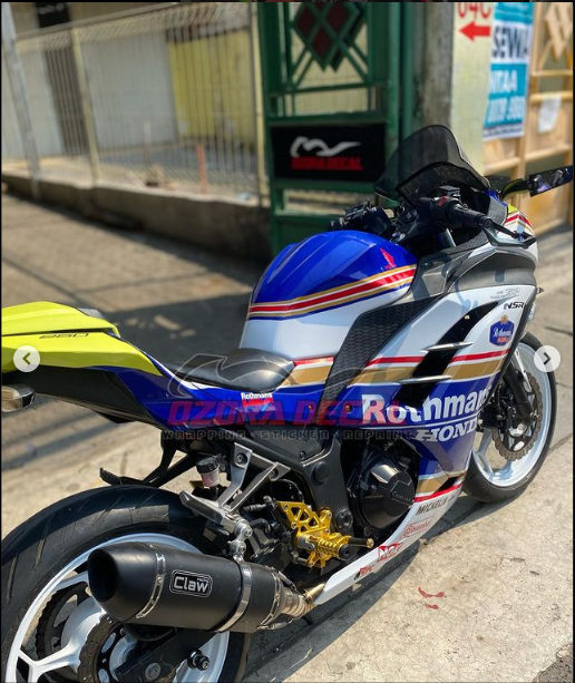 Stiker Decal ala NSR Rothmans Kawasaki Ninja 250 Sticker Wrapping Full body