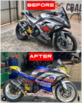 Stiker Decal ala NSR Rothmans Kawasaki Ninja 250 Sticker Wrapping Full body