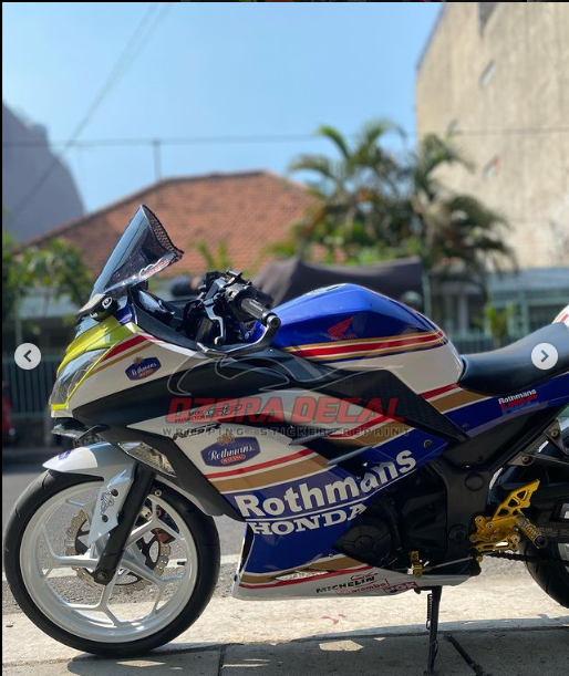 Stiker Decal ala NSR Rothmans Kawasaki Ninja 250 Sticker Wrapping Full body