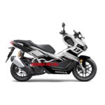 Sticker Decal Honda ADV 160 White Black