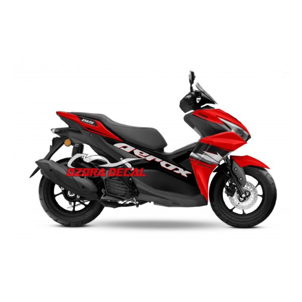 Sticker Decal Yamaha Aerox Red Black