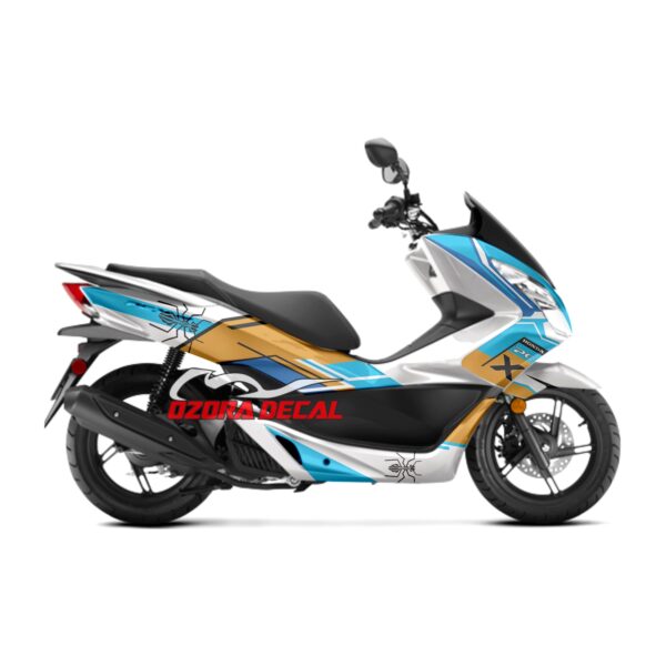 Sticker Decal PCX Blue Orange