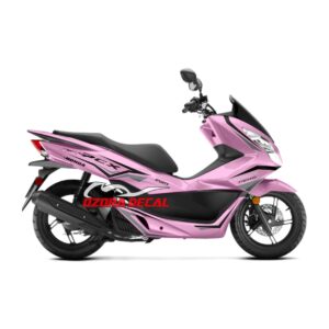 Sticker Decal PCX White List black