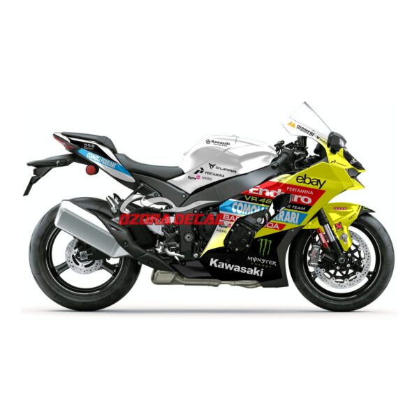 Sticker Decal Kawasaki ZX10R Livery VR46 racing team pertamina