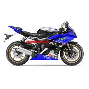 Sticker Decal Yamaha R6 blue movistar